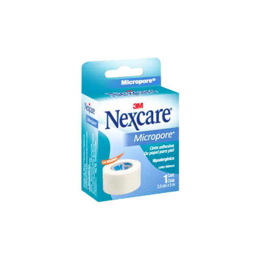 [LB002-002-N-0403] Micropore 1/2" Color Blanco Nexcare 3M