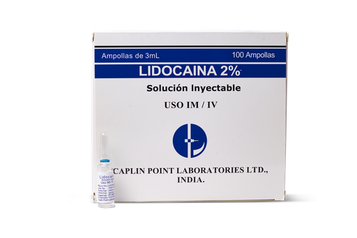 [LB001-001-N-0193] Lidocaina 2% Inyectable -3ml Ampolla Caplin Point Laboratories
