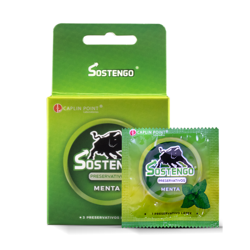 [LB001-001-N-0348] Sostengo Preservativos - Sabor Menta x 3s Caplin Point Laboratories