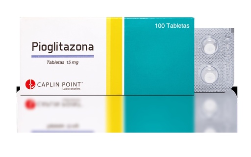 [LB001-001-N-0359] Pioglitazona 15mg Tabletas  Caplin Point Caplin