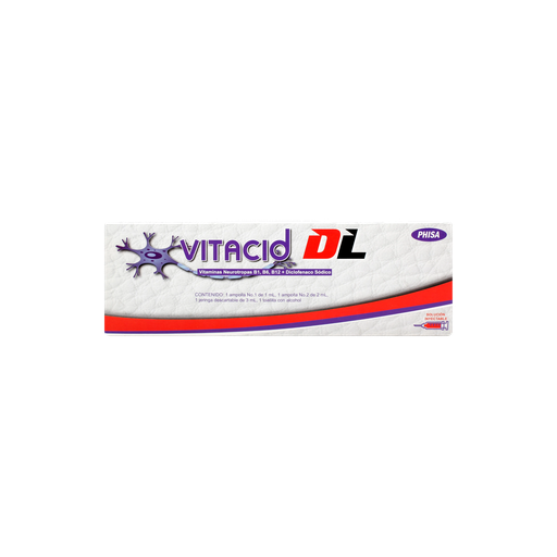 [LB-188-037-N-0005] VITACID DL X 2 AMOLLAS DE - 1ML / 2 ML LABORATORIO PHISA