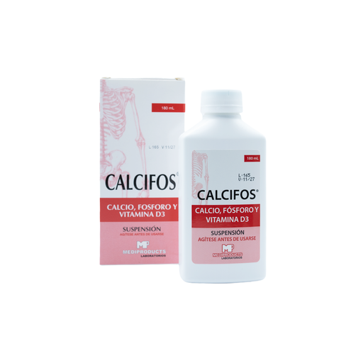 [LB-108-039-N-0002] Calcifos suspension oral 180ml Mediproducts, S.A.