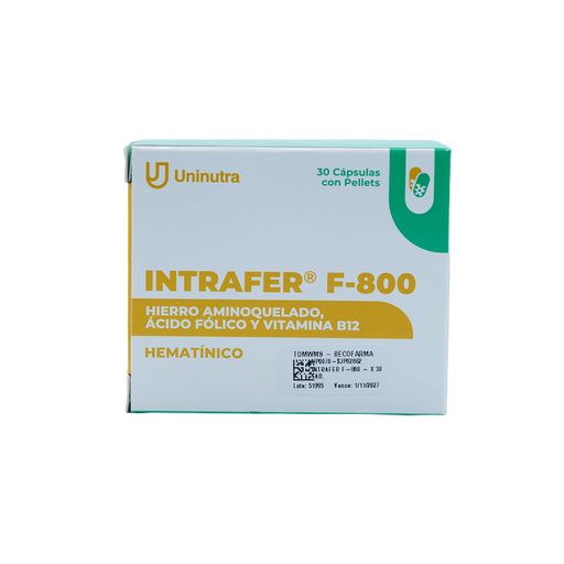 [LB-172-012-N-0005] INTRAFER F-800 x 30 CAPSULAS Unipharm